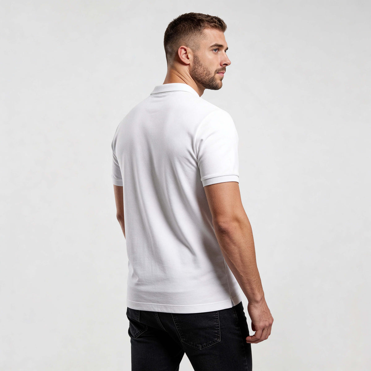 Minimal Logo Polo Shirt