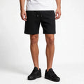 Fleece Shorts Black Logo